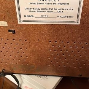 Crosley radio